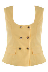 Square Neck Double Breasted Waistcoat
