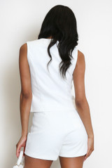 Square Neck Double Breasted Waistcoat