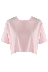 Cropped Crew Neck T-Shirt