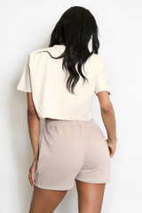 Cropped Crew Neck T-Shirt