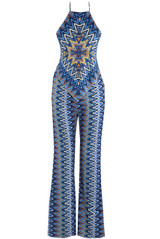 Wavy Halter Neck Dip Top & Trousers Set