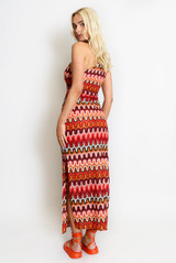 One Shoulder Knit Maxi Dress