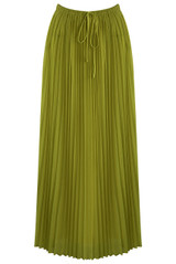 Pleated Chiffon Maxi Skirt