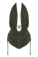 Starfish Halter-neck Top And Shorts Set
