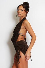 Starfish Halter-neck Top And Shorts Set