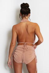 Starfish Halter-neck Top And Shorts Set