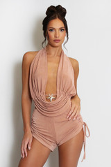Starfish Halter-neck Top And Shorts Set