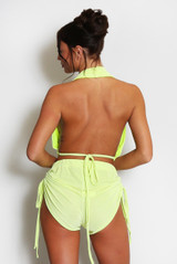 Starfish Halter-neck Top And Shorts Set