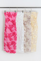 Bandeau Floral Lace Midi Dress