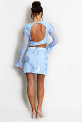 Floral Lace Top And Skirt Set