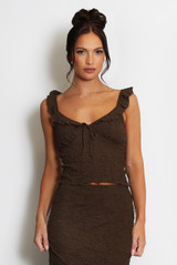 Textured Milk Maid Top