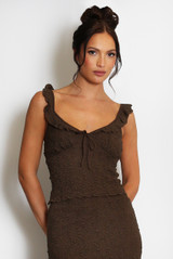 Textured Milk Maid Top