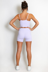 Active Strappy Crop Top And Shorts Set
