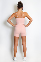 Active Strappy Crop Top And Shorts Set