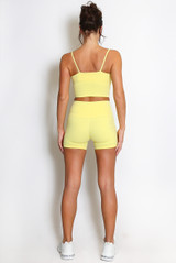 Active Strappy Crop Top And Shorts Set