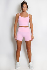 Active Strappy Crop Top And Shorts Set
