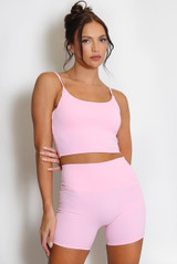 Active Strappy Crop Top And Shorts Set