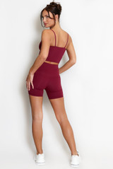 Active Strappy Crop Top And Shorts Set
