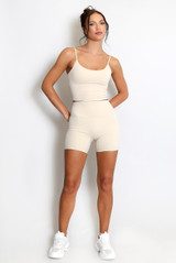 Active Strappy Crop Top And Shorts Set