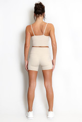 Active Strappy Crop Top And Shorts Set
