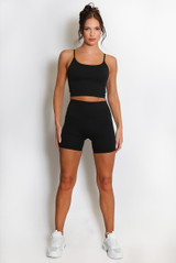 Active Strappy Crop Top And Shorts Set