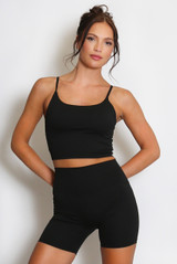 Active Strappy Crop Top And Shorts Set