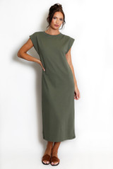 Cap Sleeve Midi Dress