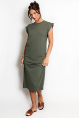 Cap Sleeve Midi Dress