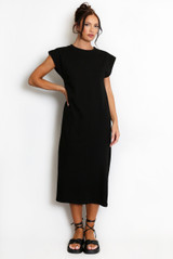 Cap Sleeve Midi Dress