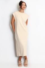 Cap Sleeve Midi Dress