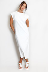 Cap Sleeve Midi Dress