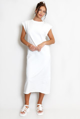 Cap Sleeve Midi Dress