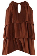 Ruffled Halter Neck Top