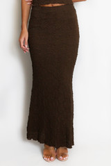 Textured Maxi Skirt