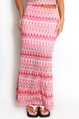 Zig Zag Maxi Skirt