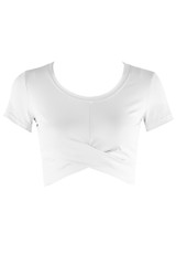 Twist Front Gym Crop Top
