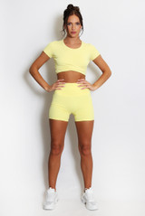 Twist Front Gym Crop Top