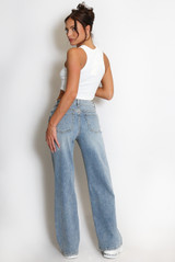 Mid Rise Dad Fit Jeans