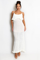Crochet Lace Maxi Dress