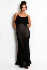 Crochet Lace Maxi Dress