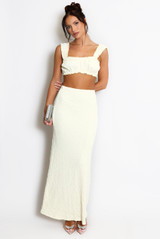 Shirred Milk Maid Top