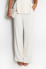 Pleated Straight Leg Trousers