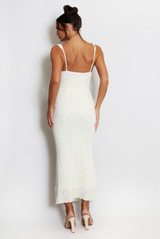 Textured Milkmaid Maxi Dress