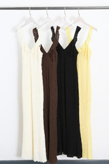 Textured Milkmaid Maxi Dress