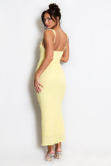 Textured Milkmaid Maxi Dress