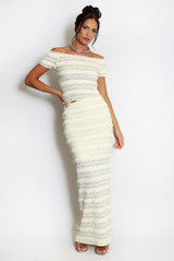 Lace Panelled Maxi Skirt