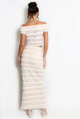 Lace Panelled Maxi Skirt