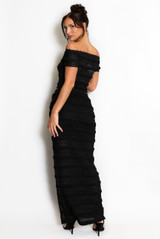 Lace Panelled Maxi Skirt