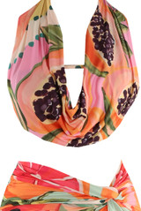 Citrus Drape Halter Neck Top and Skirt Set