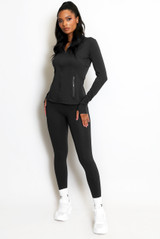 Sculpted Active Gym Jacket And Legging Set